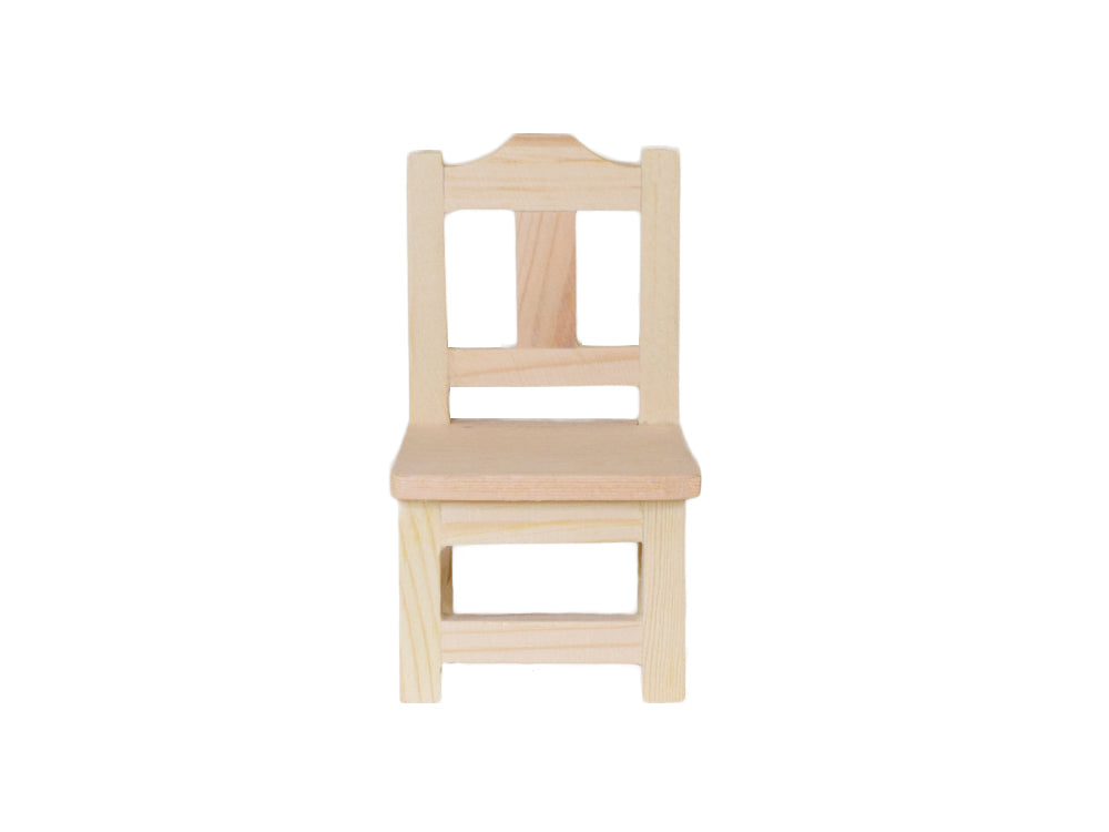 Wood Craft: 5.3x5.3x9.5cm DIY Mini Dining Chair