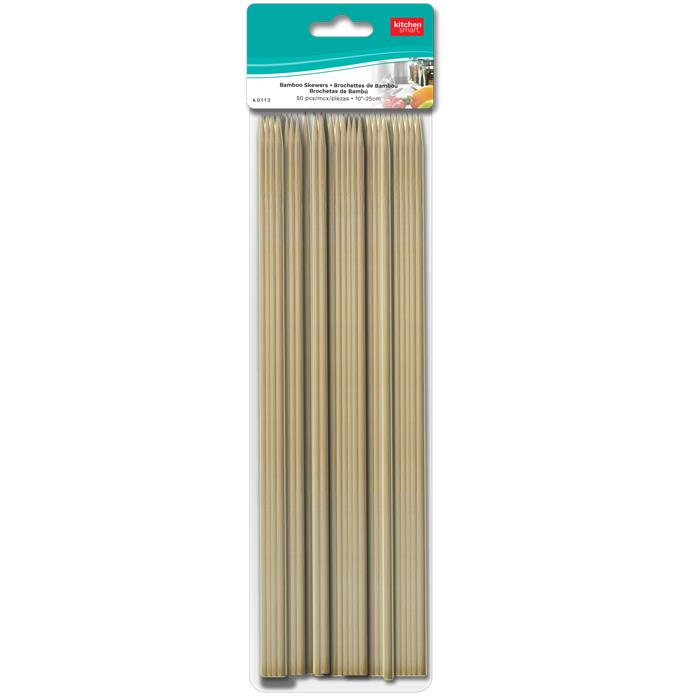 BAMBOO SKEWERS - 50, 10"