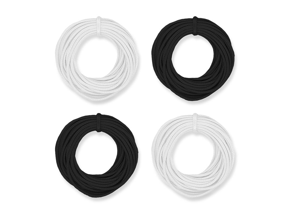 Jewelry/Craft Cord: 1mmx8yds Leatherette Round 4-col Asst D) Classic