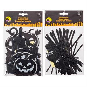 Hoot Hween Room Decor w/Glitter, 9.85''x5.9'', 2asst., pbh