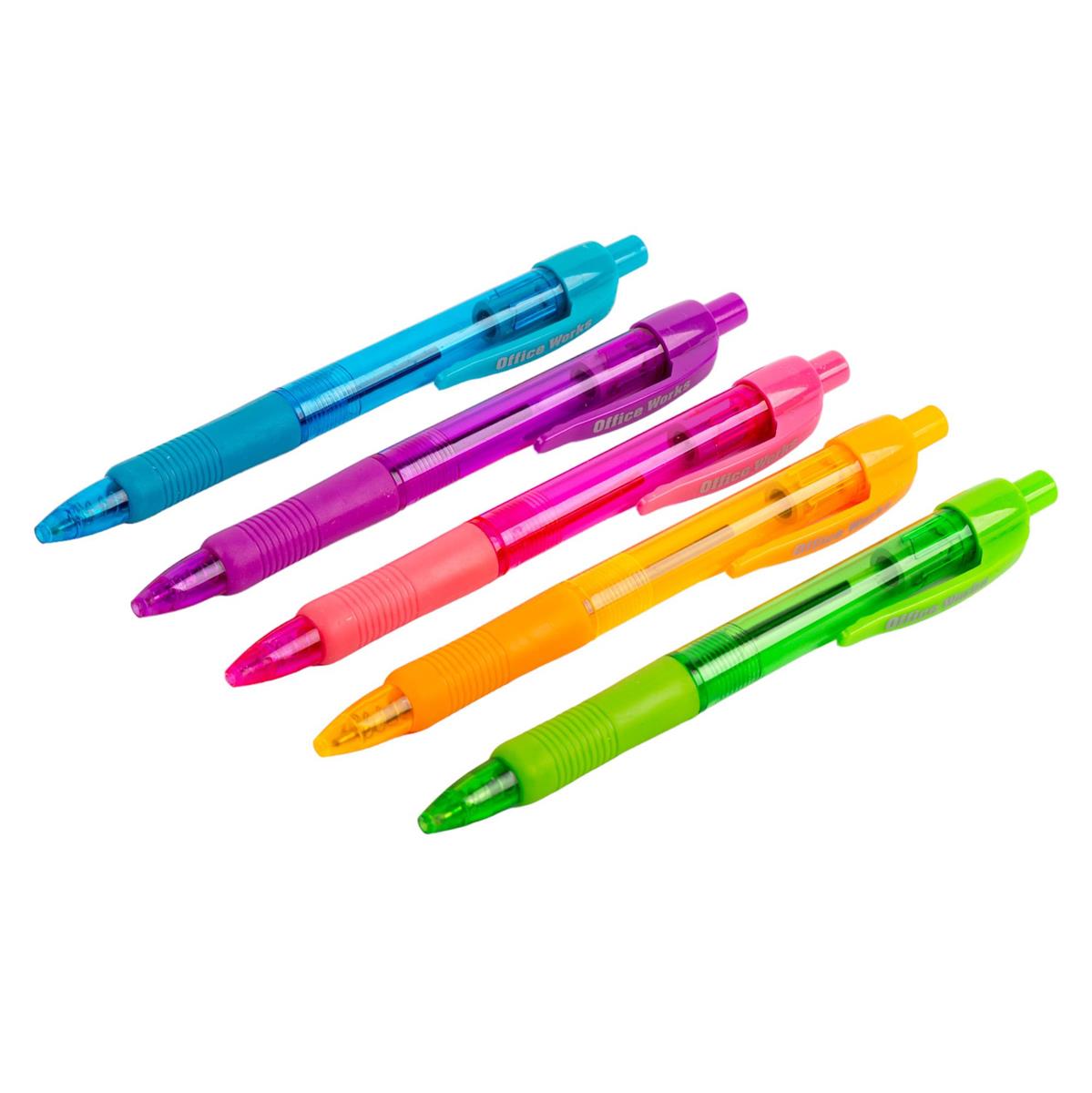 O.WKs. 5-Pc Ball Pens, b/c (CS)