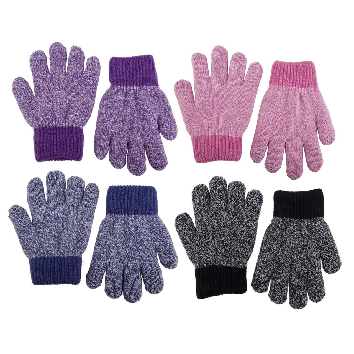 Nordic T. Kids Stretchy Gloves,4 asst, hc