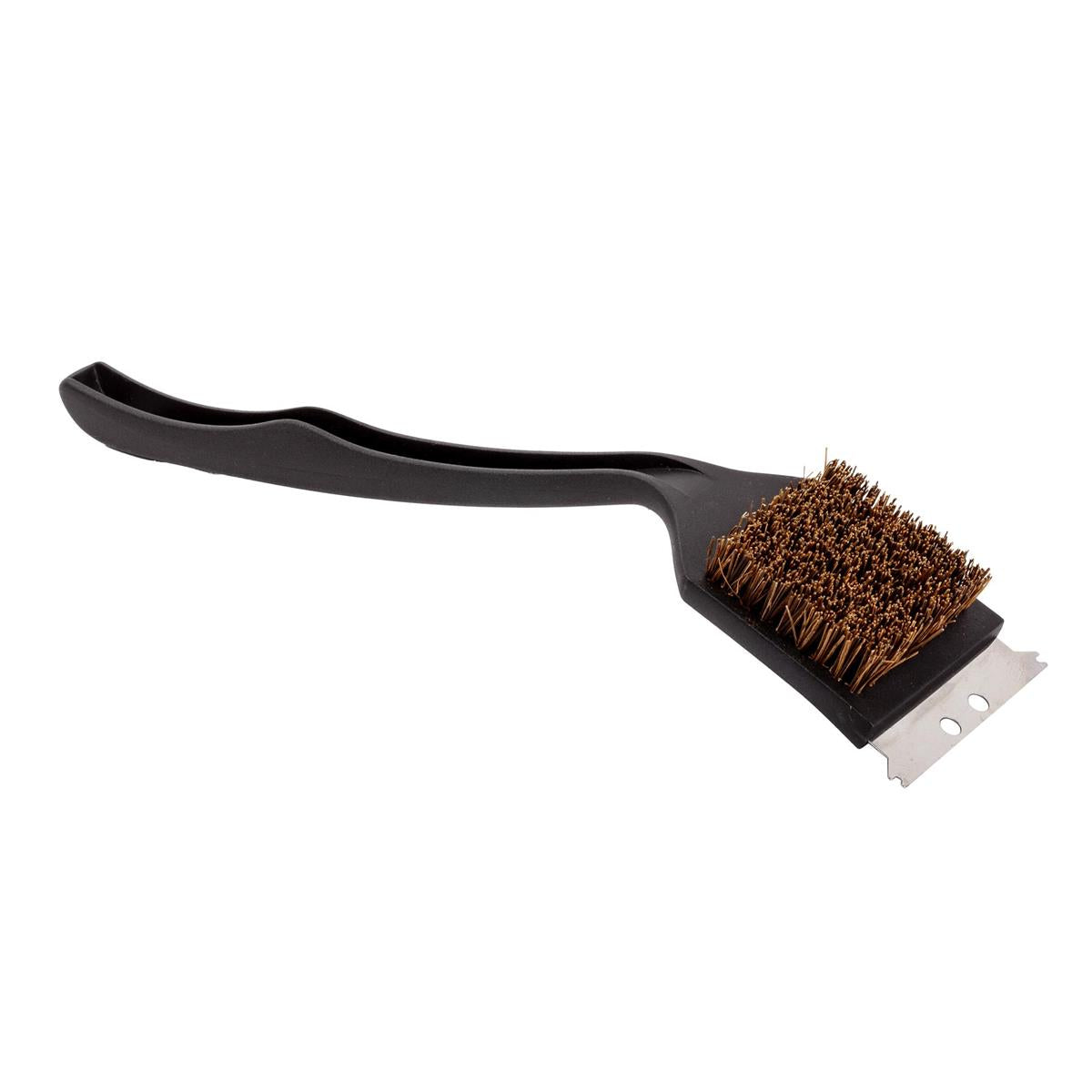 BBQ 17"x3.5" Palmyra Grill Brush w/Scraper, cht