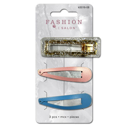 HAIR CLIPS - 3 PCS 7*14cm