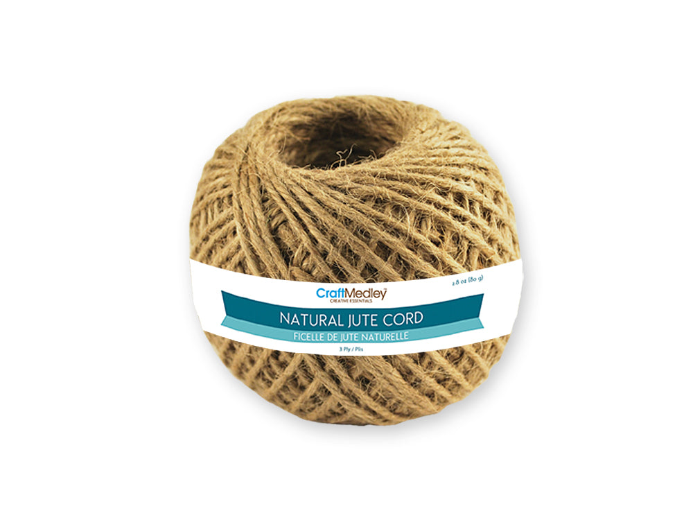 Craft Medley: 3ply Natural Jute Cord 80g