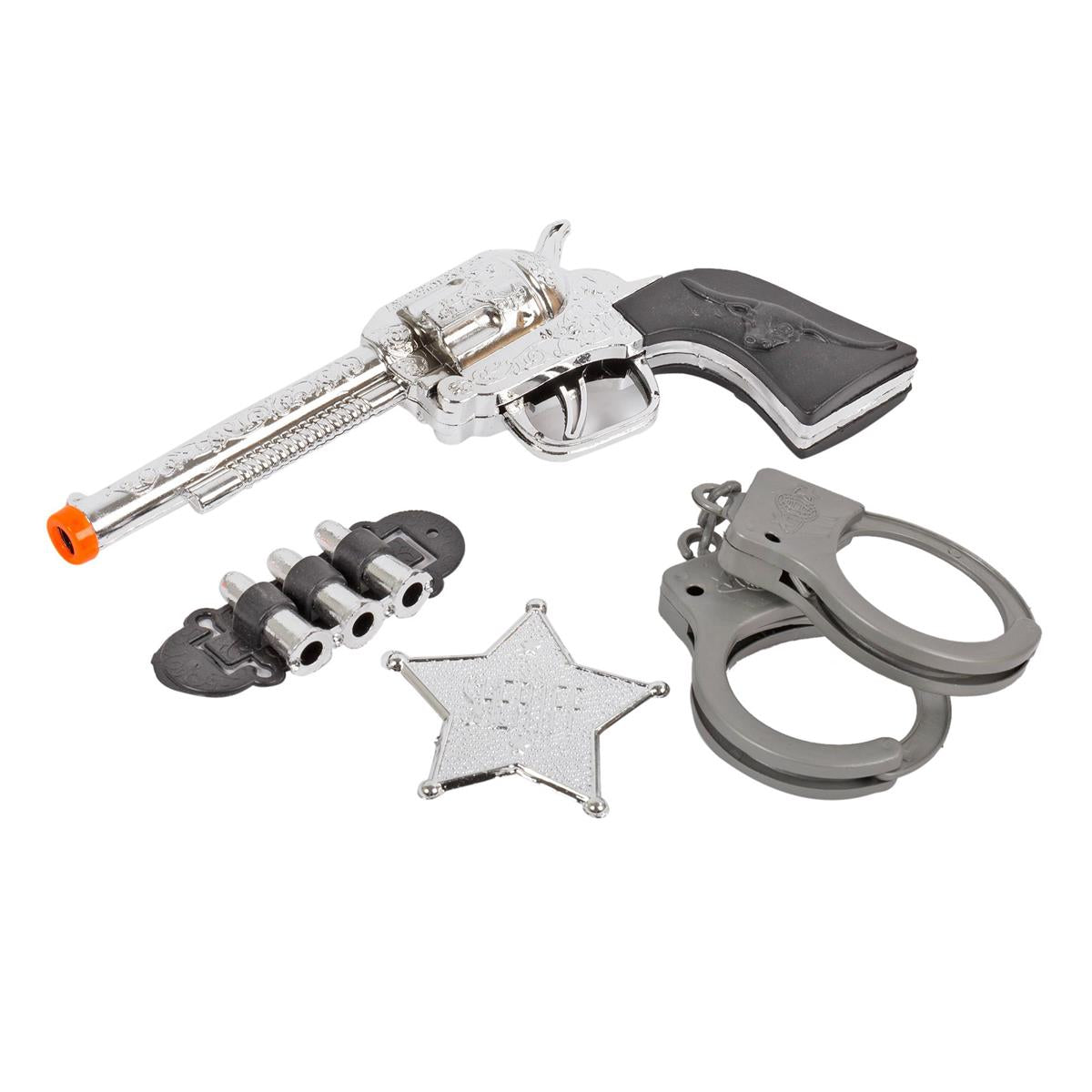 Cow Boy Gun with Handcuffs Playset Blister card