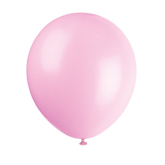 Helium filled - 12" Latex Balloons - Petal Pink