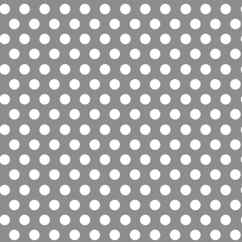 Metallic Silver Dots Gift Wrap  30" x 5 ft