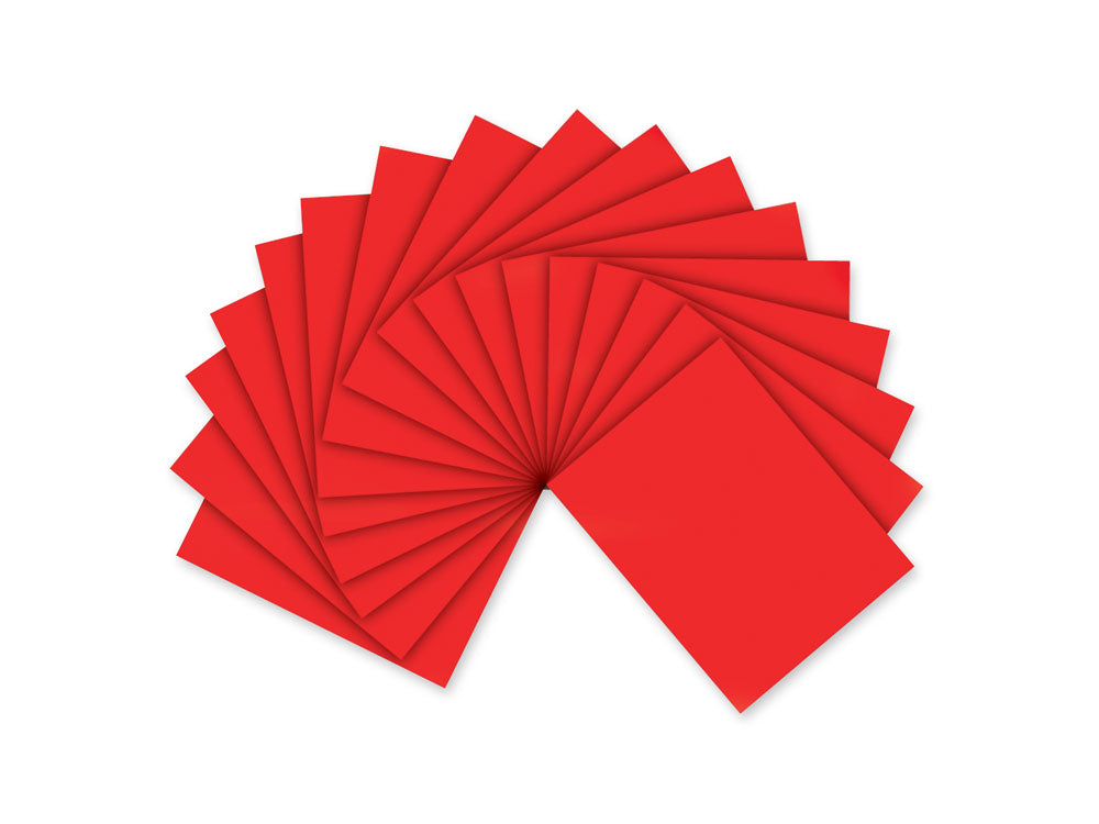 Fun Foam Sheets: One 9"x12" - 2mm(T) Barcoded Sheets G) Red