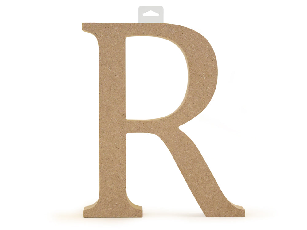 Wood Letters: 5 1/8" MDF Standing R