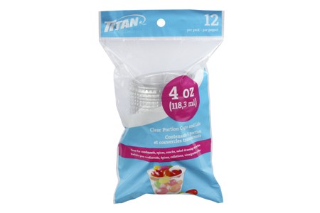 4 OZ PP PORTION CUP AND LID COMBO 12/BAG 36/CS