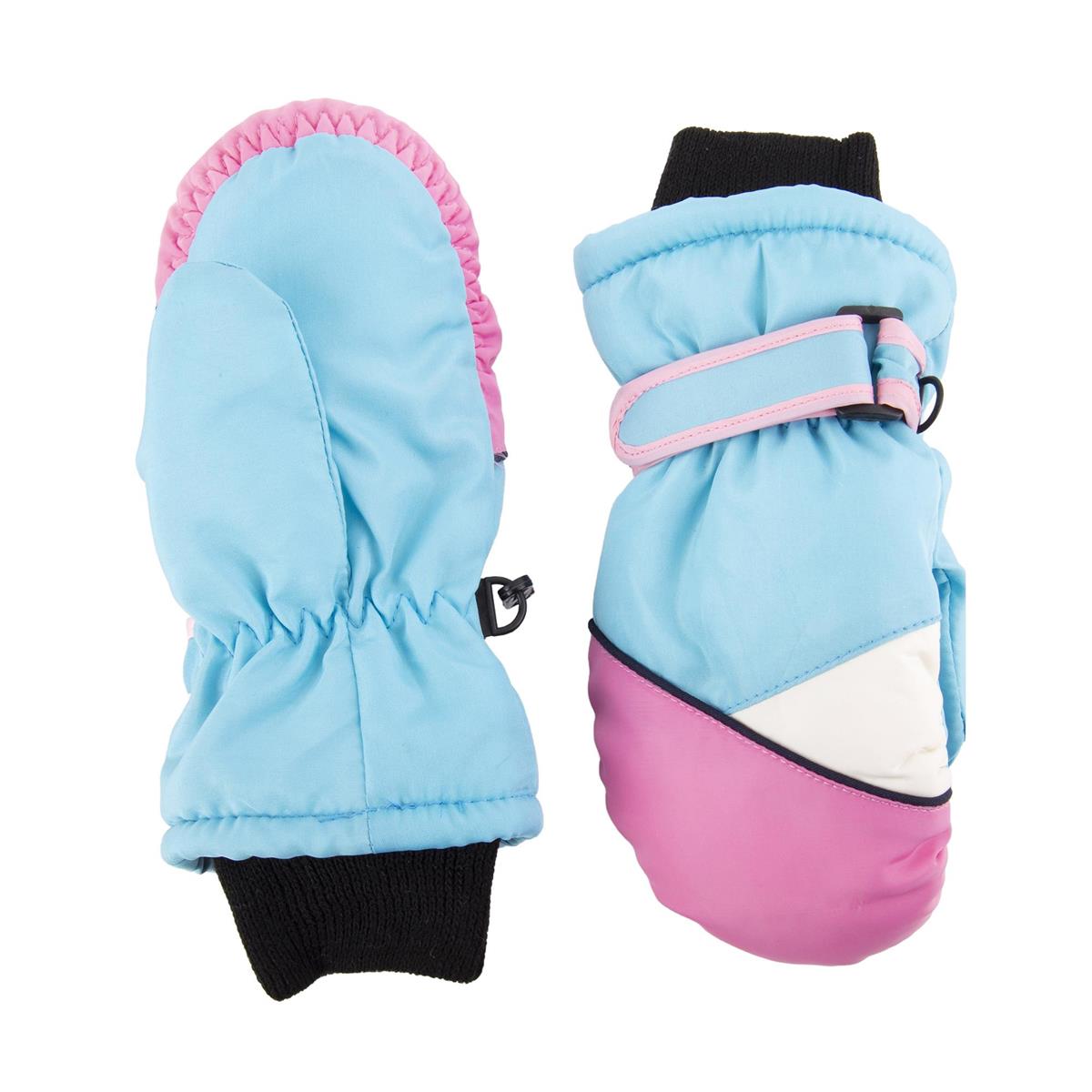 Nordic T. Kids Ski Mitts, 2 asst, w cuff strap, hc