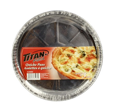 TITAN ALUMINIUM QUICHE PANS 3/PK