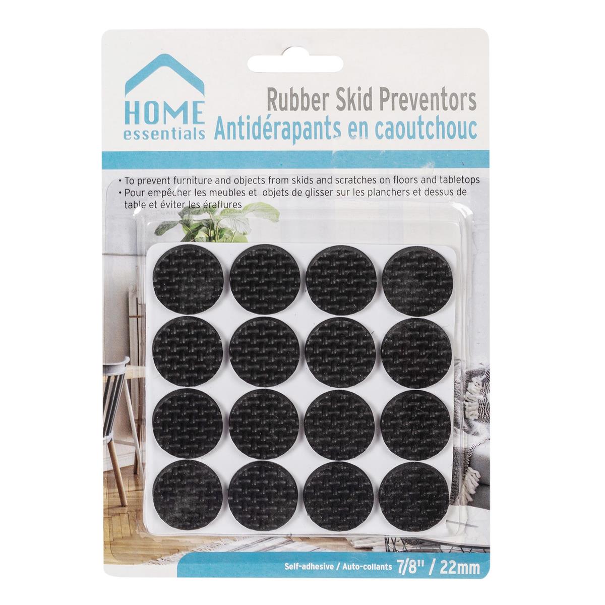 H.E. 16-pc 7/8" Dia Skid Preventors Rubber, b/c