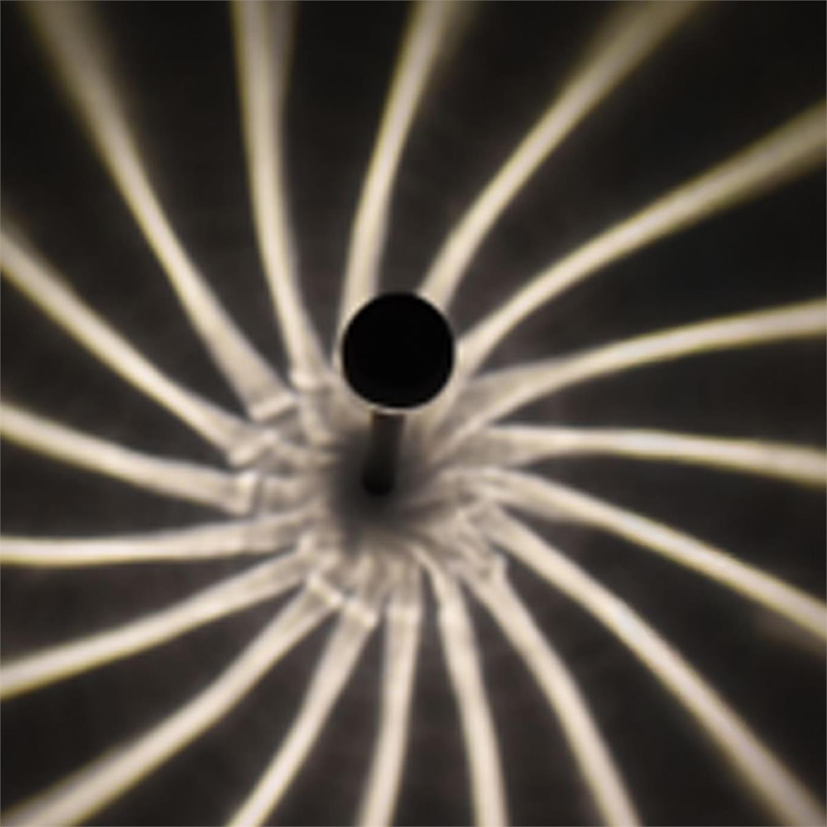 Solar 12.5" Stake Light, Plastic, 12/PDQ, 1 Warm White LED, HT