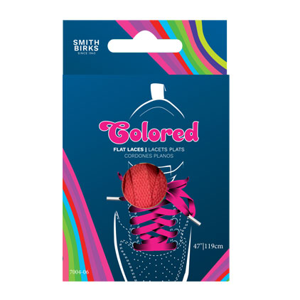 47" FLAT LACES-HOT PINK (2PRS)
