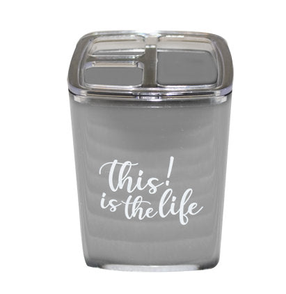 *TITL-TOOTHBRUSH HOLDER-GREY
