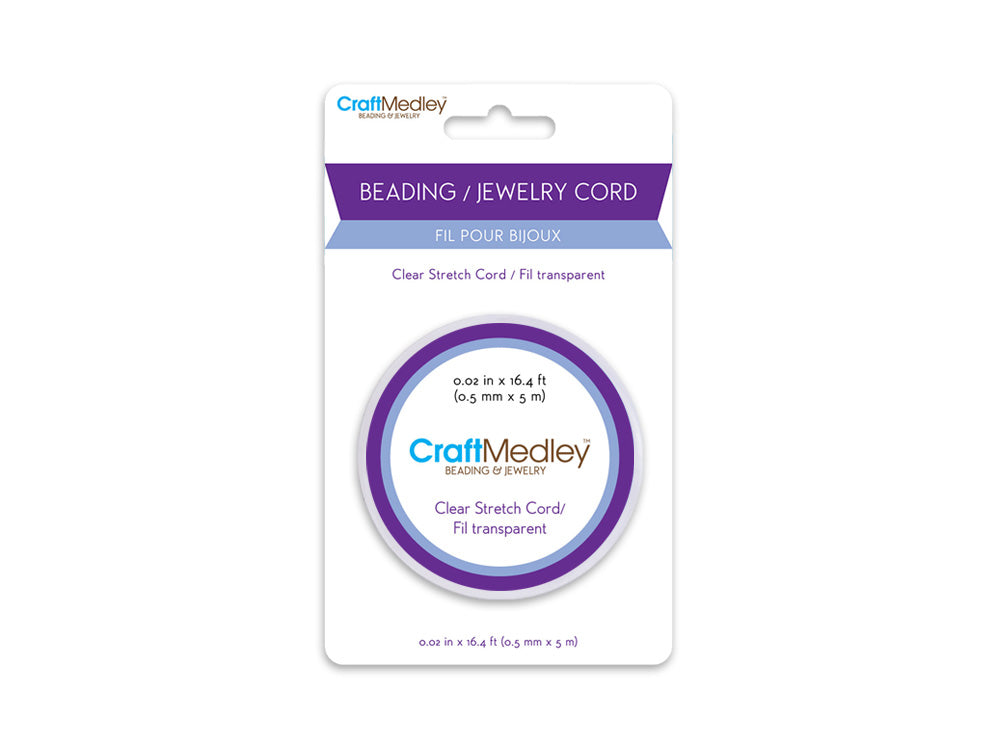 Beading/Jewelry Cord: Stretch Clear 5mx0.5mm