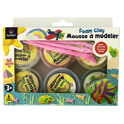 FOAM CLAY-6 COLOR PLAY SET 21*(14+3)*3.2