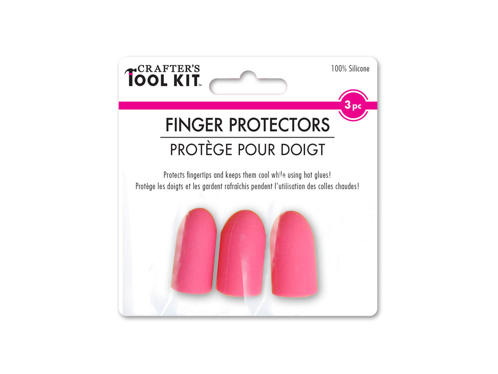 Crafter's Toolkit: Silicone Finger Protectors x3 Non-Stick