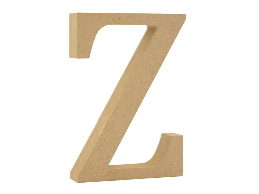 Wood Letters: 5 1/8" MDF Standing Z