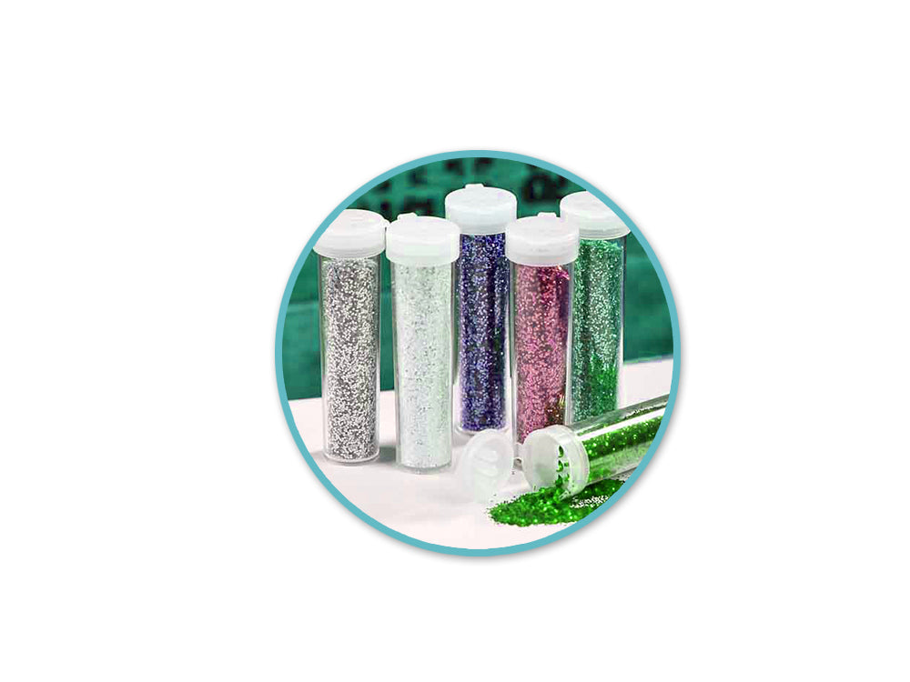 Craft Storage: Shaker Vial x6 for Glitter/Sand/Powder