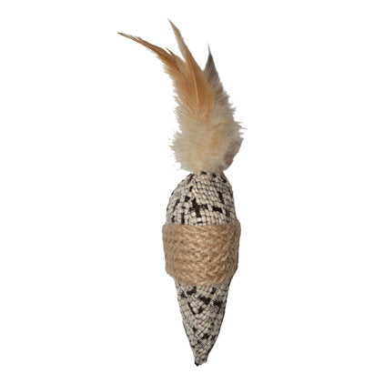 CARROT PET TOY-TAUPE 12X5X4.5cm