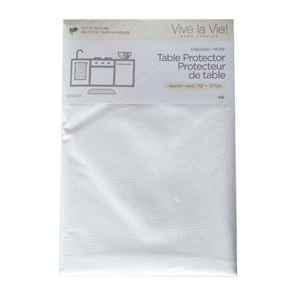 EMBOSSED TABLE PROT.-70"R