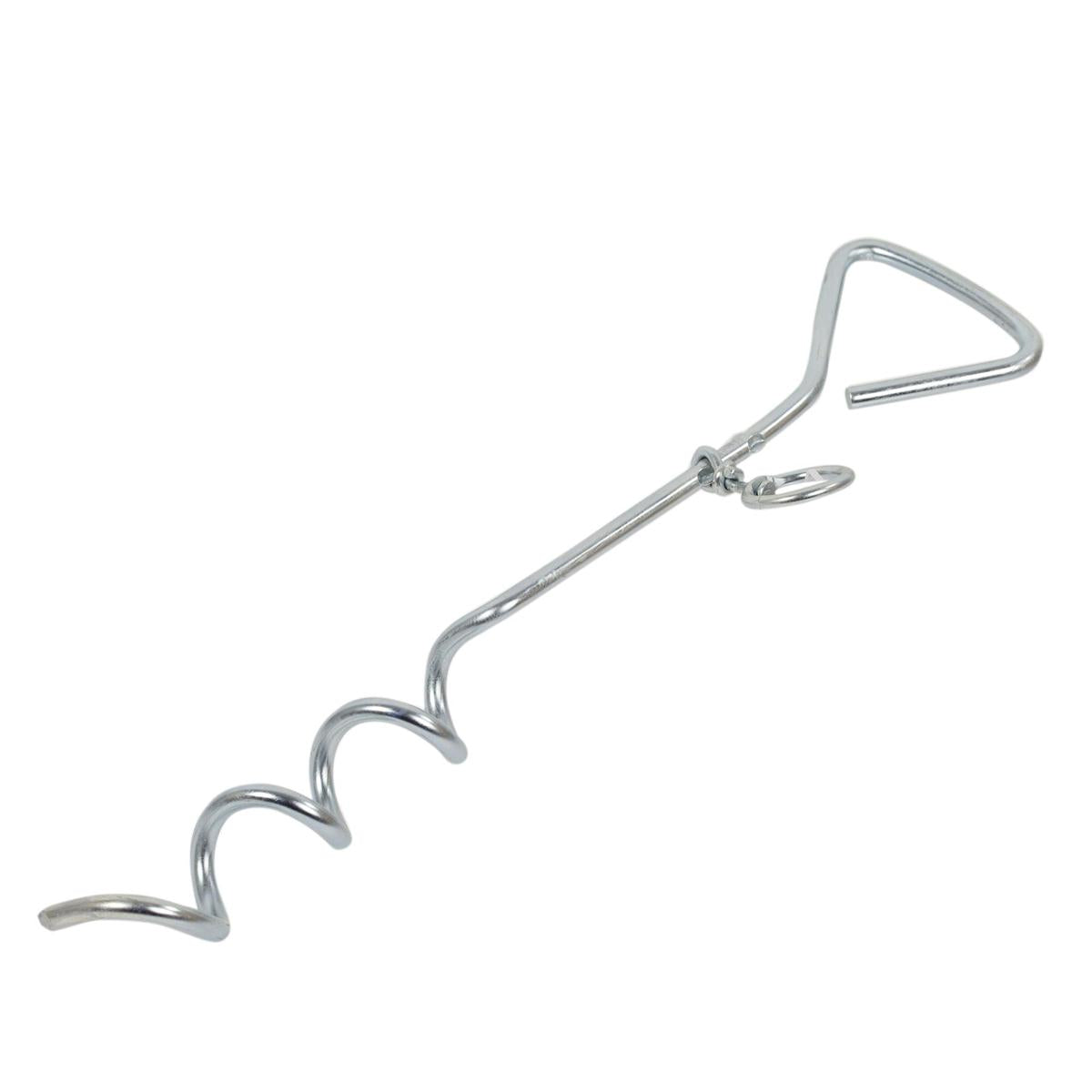 PAWS Metal Spiral Dog Tie Out Stake Header Card