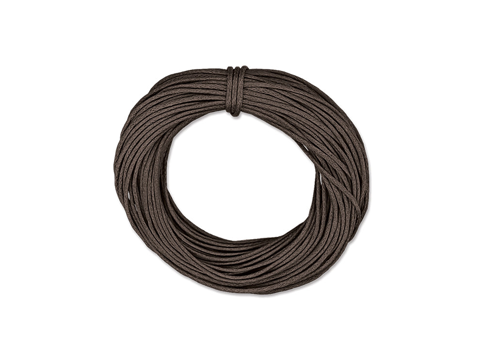 Jewelry/Craft Cord: 1mmx10yds Waxed Cord Round B) Dark Brown
