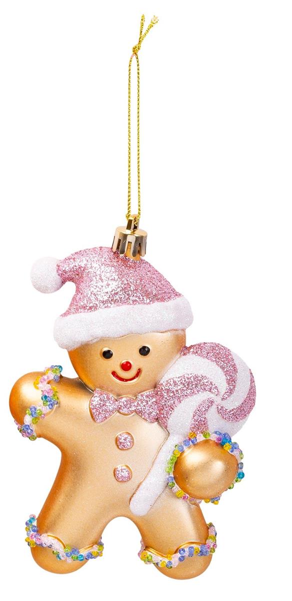Deco N. Xmas Gingerbread Ornament, 3.5x5", cht