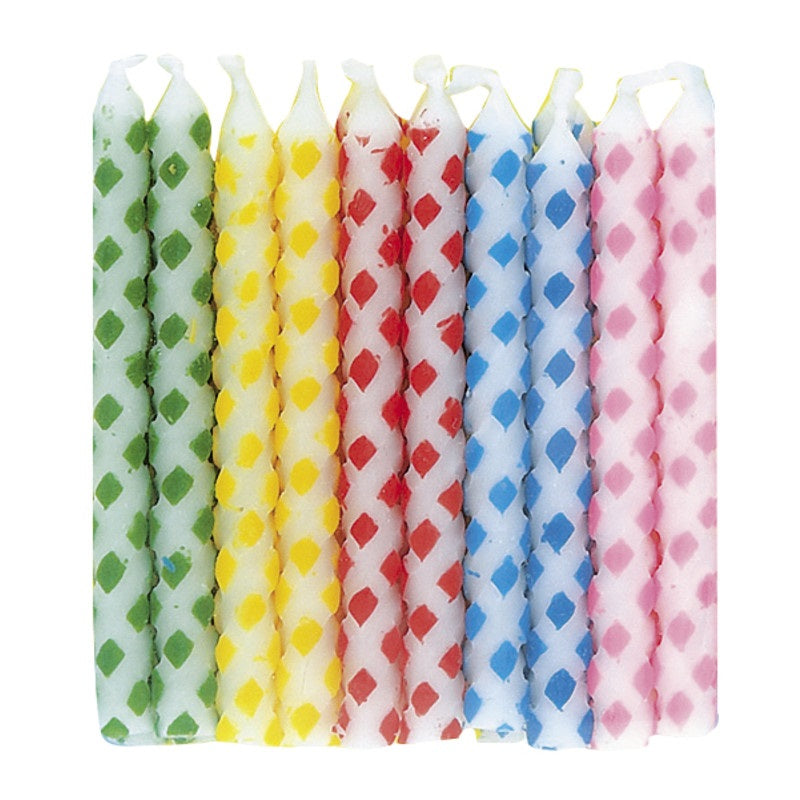 Diamond Dot Birthday Candles  20ct