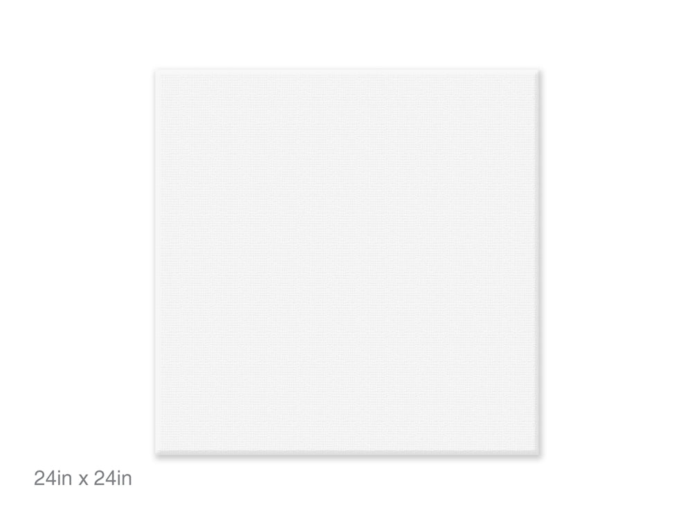 Stretch Artist Canvas: Square 24"x24" Primed Back-Stapled