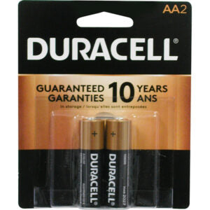 Battery Duracell Coppertop AA 2Pk