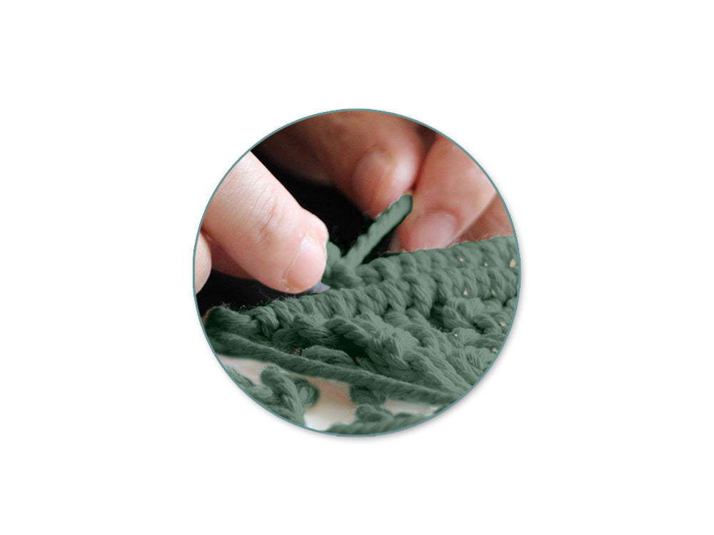 Craft Decor: DIY Macramé Planter Hanger Kit w/Wood Dowel B) Sage