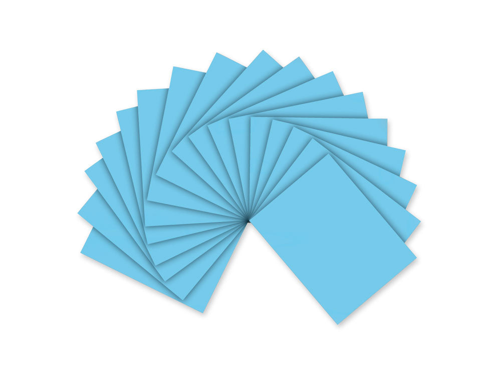 Fun Foam Sheets: 9"x12" - 2mm(T) Barcoded Sheets D) Light Blue