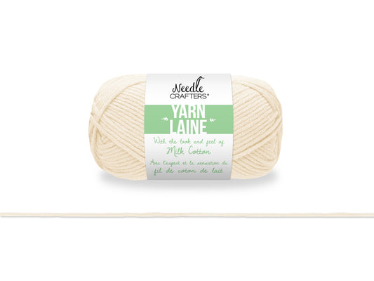 Needlecrafters: 50g Acrylic Milk Cotton Yarn L) Ivory