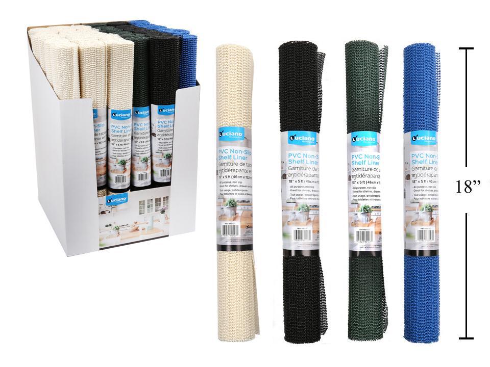 Luciano 18"x5-ft Non-slip Liner, 4 col., 36/dsp