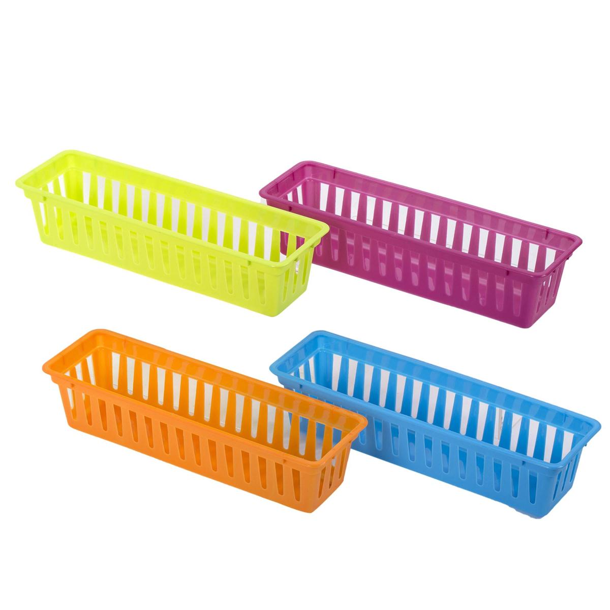 Luciano 2-pc Rect. Bin Organizers, 4 cols., 10.25x3x2.5"