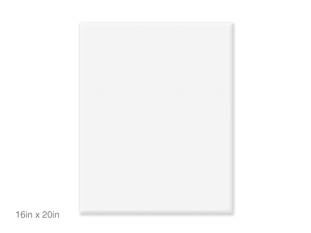 Stretch Artist Canvas: Rect. 16"x20" Primed Back-Stapled