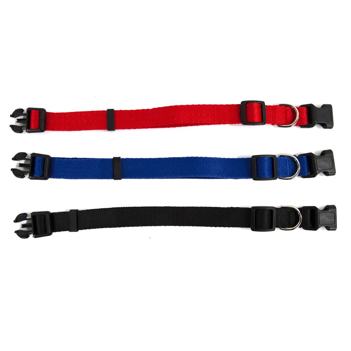 PAWS Adjustable Nylon Dog Collar, 3 col. (A398260)