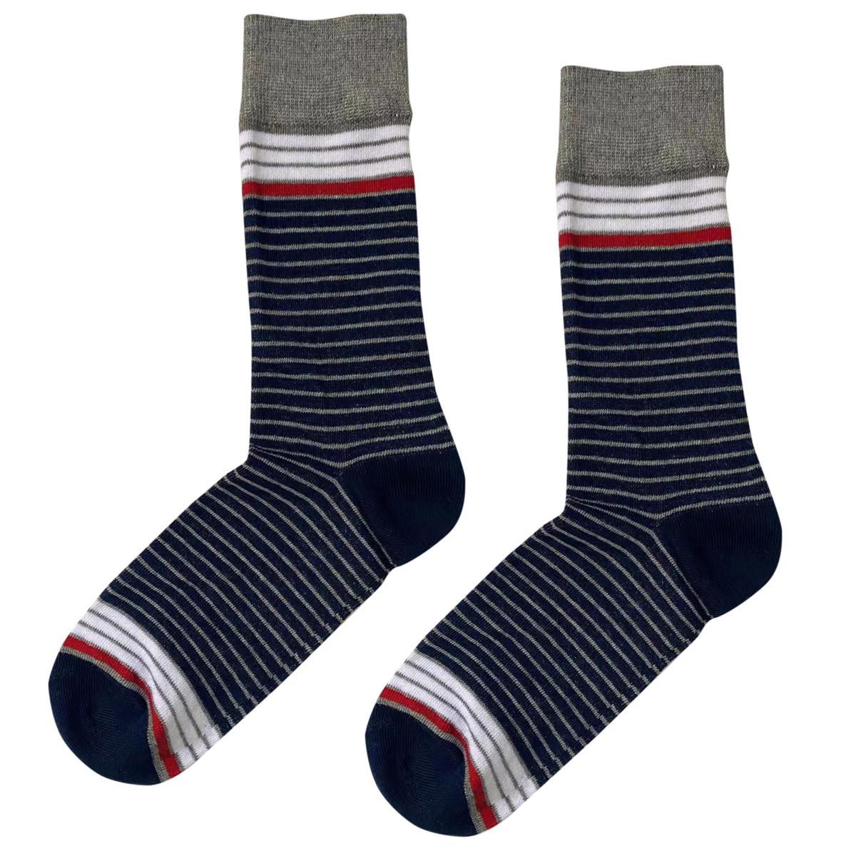 Sox, Men's Stripe Socks ,Crew, cott/poly/span, 2 asst, hc