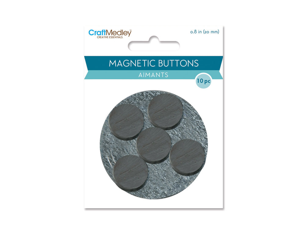 Magnetic Buttons: 20mm 10pcs/pk On Mirror