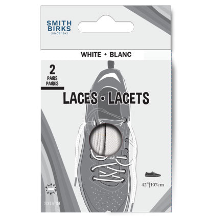 42" LACES - SPORT (2PR) WHITE