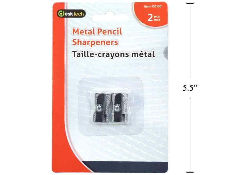 Desk Tech, 2-pc Metal Pencil Sharpeners, b/c