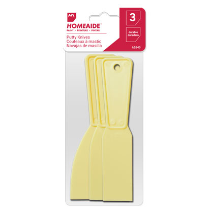 PUTTY KNIVES - SET OF 3 PLASTIC