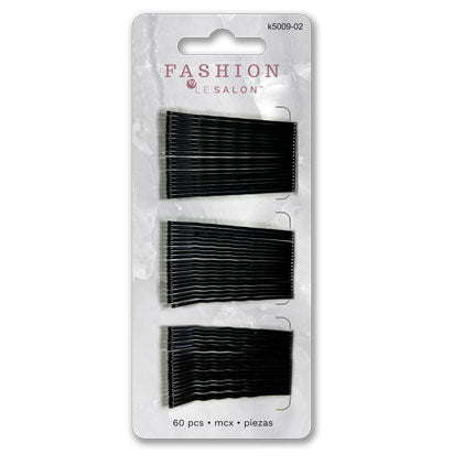 BOBBY PINS 5-CM - BLACK - 60 PCS 7*16cm