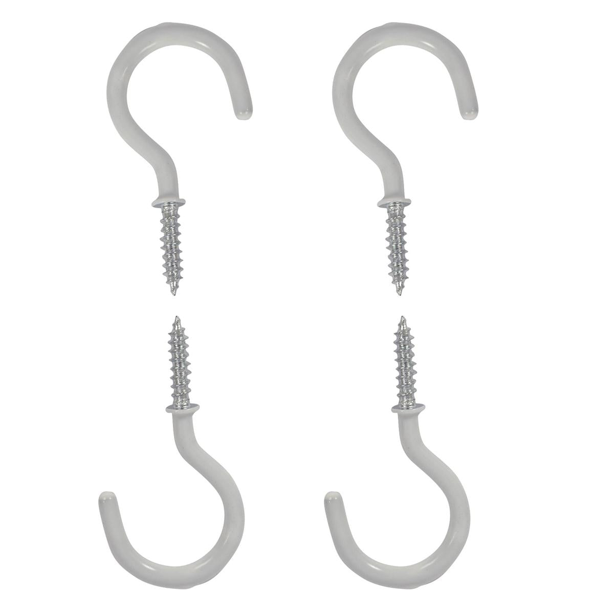 H.E., 4-pc Vinyl Coated Ceiling Hooks, 2 col., b/c