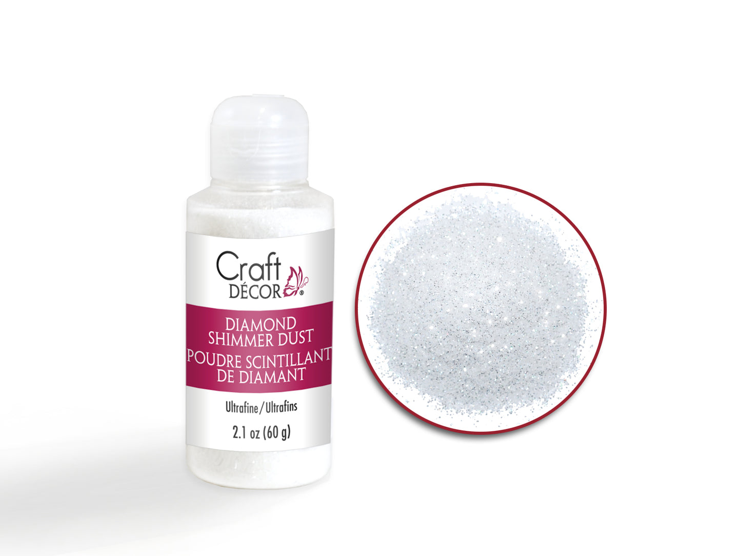 Glitter Craft: Diamond Shimmer Dust 60g Bottle Ultrafine