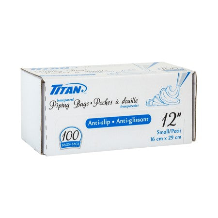 SMALL CLEAR PIPING BAGS 12" 100/PK x 20/CASE (3333102)
